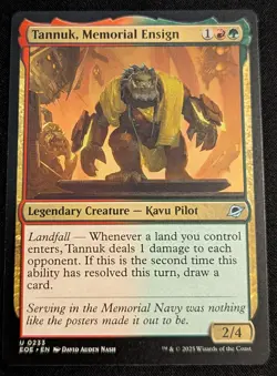 MTG - Tannuk, Memorial Ensign - Edge of Eternities - Pack Fresh!! - Image 1
