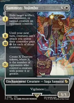 Summon: Yojimbo - Foil Extended Art FIC NM MTG - Image 1