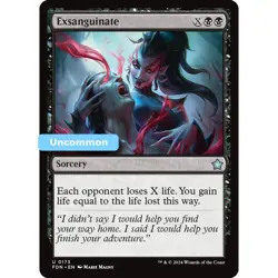 MTG Exsanguinate Foundations Uncommon Sorcery NM - Image 1
