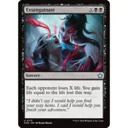 MTG Exsanguinate Foundations Uncommon Sorcery NM - Image 2