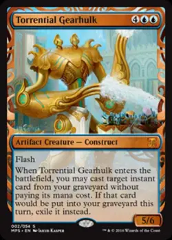 MTG English Torrential Gearhulk NM Foil Kaladesh Inventions - Image 1