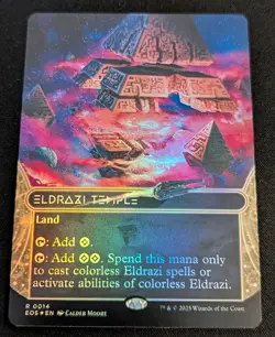 MTG - Eldrazi Temple BORDERLESS FOIL - Edge of Eternities: Stellar Sights - Image 1
