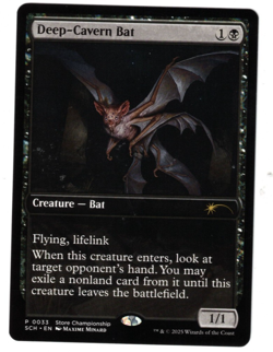 MTG DEEP-CAVERN BAT STORE CHAMPIONSHIP PROMO CREATURE BLACK More Cards in Store - Image 1