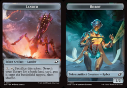 4x Lander (7) // Robot (10) Token MTG Edge of Eternities NM Magic Regular - Image 1