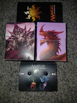 MTG deck box lot (Ur dragon and others) - Image 1