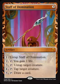 MTG English Staff of Domination NM Foil Kaladesh Inventions - Image 1