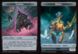 4x Lander (6) // Robot (10) Token MTG Edge of Eternities NM Magic Regular - Image 1