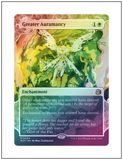 1x Greater Auramancy, Enchanting Tales Foil Wilds of Eldraine, MTG NM - Image 1