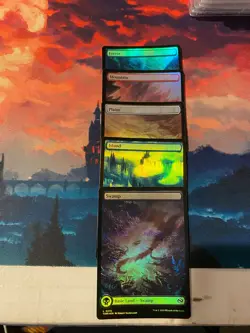 MTG Tarkir Dragonstorm Complete set of Foil Dragon Shadow Lands - Image 1