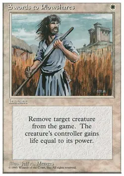 MTG English Swords to Plowshares NM Normal 4th Edition - Image 1