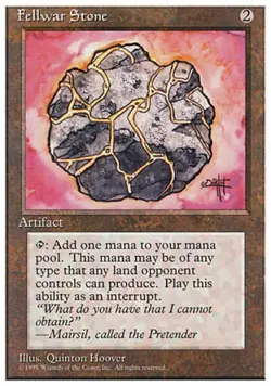 MTG English Fellwar Stone NM Normal 4th Edition - Image 1