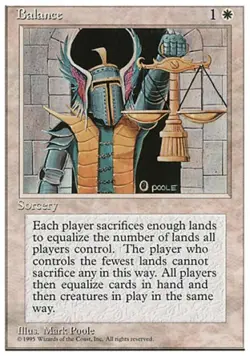 MTG English Balance NM Normal 4th Edition - Image 1