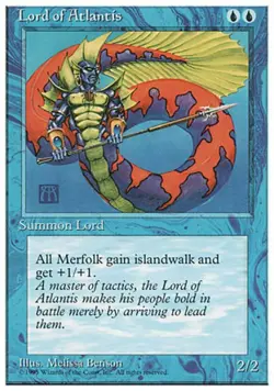 MTG English Lord of Atlantis NM Normal 4th Edition - Image 1