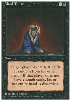 MTG English Mind Twist NM Normal 4th Edition - Image 1