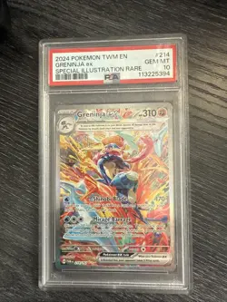 2024 Pokemon TWM En-Twilight Masquerade Greninja EX PSA 10 - Image 1