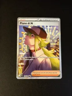 Pokemon Piano Di N 170/086 Blk It Rare Special Illustration Ita Holo Foil Nm - Image 1
