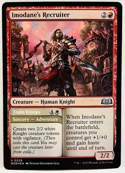 Imodane's Recruiter -#229-MTG- Wilds of Eldraine-FOIL-NM - Image 1