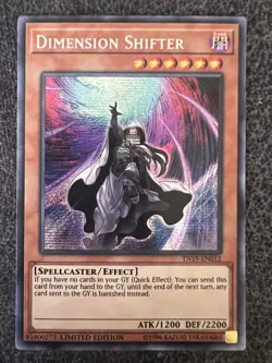 Yugioh Dimension Shifter TN19-EN012 Prismatic Secret Rare Limited Edition NM - Image 1