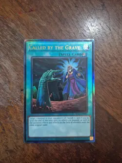 Yugioh! Called by the Grave RA01-EN057 Prismatic Ultimate Rare - 1st Ed LP - Image 1