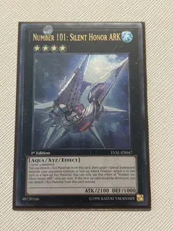 Yugioh Number 101: Silent Honor Ark LVAL ultimate Rare! 1st Edition - Image 1