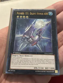 Yugioh Number 101: Silent Honor Ark LVAL ultimate Rare! 1st Edition - Image 2