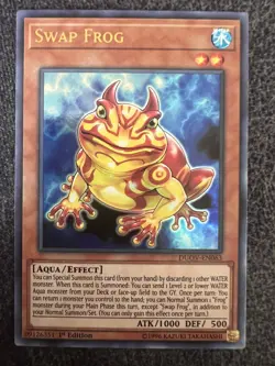Yugioh Swap Frog DUOV-EN063 Ultra Rare 1st Edition NM - Image 1
