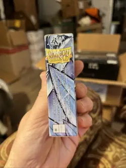60CT Dragon Shield Card Sleeves CLEAR MATTE Small/Mini Size Japanese/Yugioh New - Image 2
