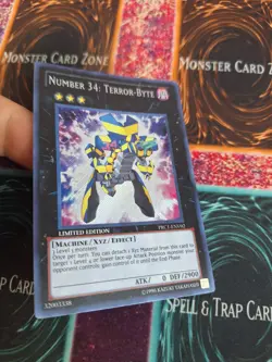 Yugioh Number 34: Terror-Byte PRC1-ENV02 Secret Rare Limited Near Mint - Image 2