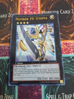 Yugioh Number 39: Utopia YS12-EN039 Super Rare 1st Edition Near Mint - Image 1