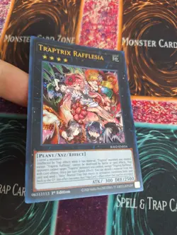 Yugioh Traptrix Rafflesia RA02-EN034 Ultra Rare 1st Edition Near Mint - Image 2