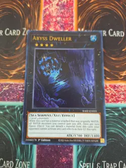 Yugioh Abyss Dweller RA02-EN033 Ultra Rare 1st Edition Near Mint - Image 1