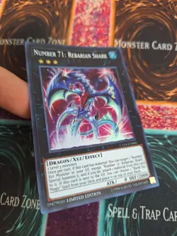 Yugioh Number 71: Rebarian Shark CT14-EN005 Super Rare Limited Near Mint - Image 2