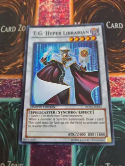 Yugioh T.G. Hyper Librarian REDU-ENSE2 Super Rare Limited Near Mint - Image 1