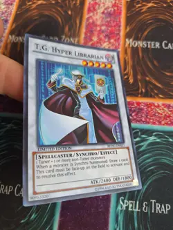 Yugioh T.G. Hyper Librarian REDU-ENSE2 Super Rare Limited Near Mint - Image 2