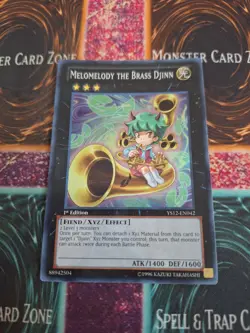 Yugioh Melomelody the Brass Djinn YS12-EN042 Super Rare 1st Edition Near Mint - Image 1