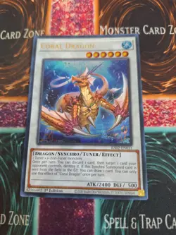 Yugioh Coral Dragon RA02-EN031 Ultra Rare 1st Edition Near Mint - Image 1