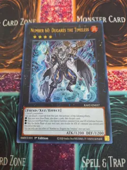 Yugioh Number 60: Dugares the Timeless RA02-EN037 Ultra Rare 1st Edition NM - Image 1