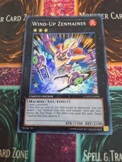 Yugioh Wind-Up Zenmaines CT09-EN008 Super Rare Limited Near Mint - Image 1
