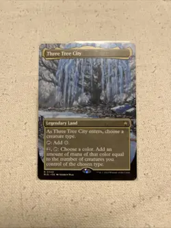 Three Tree City (Borderless) (0340) [Bloomburrow] Magic MTG - Image 1
