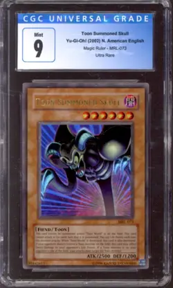 Yu-Gi-Oh Magic Ruler Toon Summoned Skull MRL-073 CGC 9 YuGiOh - Image 1