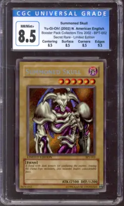 Yu-Gi-Oh Collectors Tin Summoned Skull BPT-002 CGC 8.5 Q+ YuGiOh - Image 1