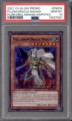 Yu-Gi-Oh Promo Palladium Oracle Mahad SBPR-EN004 PSA 10 GEM MINT POP 20 YuGiOh - Image 1