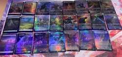 Magic Mtg Ikoria Godzilla Set With Secret lair Lands 23 Cards Full Art Foil NM - Image 1
