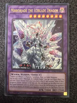 Yugioh Mirrorjade the Iceblade Dragon SDAZ-EN041 Ultra Rare 1st Edition NM - Image 1