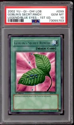 Yu-Gi-Oh BEWD 1st Edition Goblin's Secret Remedy LOB-099 PSA 10 GEM MINT YuGiOh - Image 1
