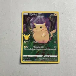 Pokemon TCG Trading Card 2021 Celebrations 25th Anniversary Pikachu 005/025 Holo - Image 1