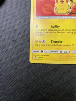 Ash's Pikachu - SM109- Black Star Promo - Pokemon Card - NM/M - Image 2