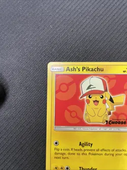 Ash's Pikachu - SM109- Black Star Promo - Pokemon Card - NM/M - Image 5