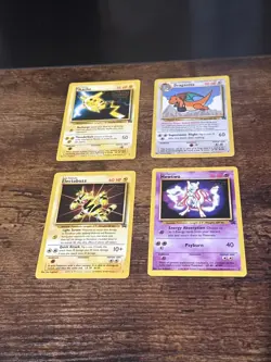KIDS WB Presents POKEMON The First Movie 4 Great BLACK STAR PROMO SET cards 1999 - Image 1