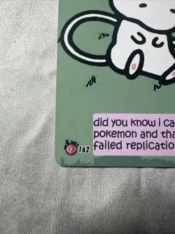 Mewie 1st edition Pokiebubies V2 162 (Mew) Pokemon Fan Art Card - Image 2